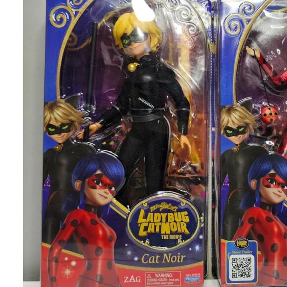 Miraculous Ladybug & Cat Noir Movie Exclusive 11 Cat Noir Action Doll NWT - Picture 1 of 3